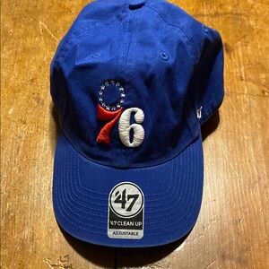 '47 Brand Royal Blue 76ers Cap, adjustable strap, NWT
